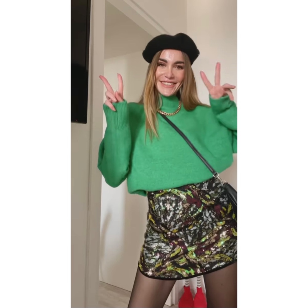 NWT zara short sequin skirt - Picture 11 of 13